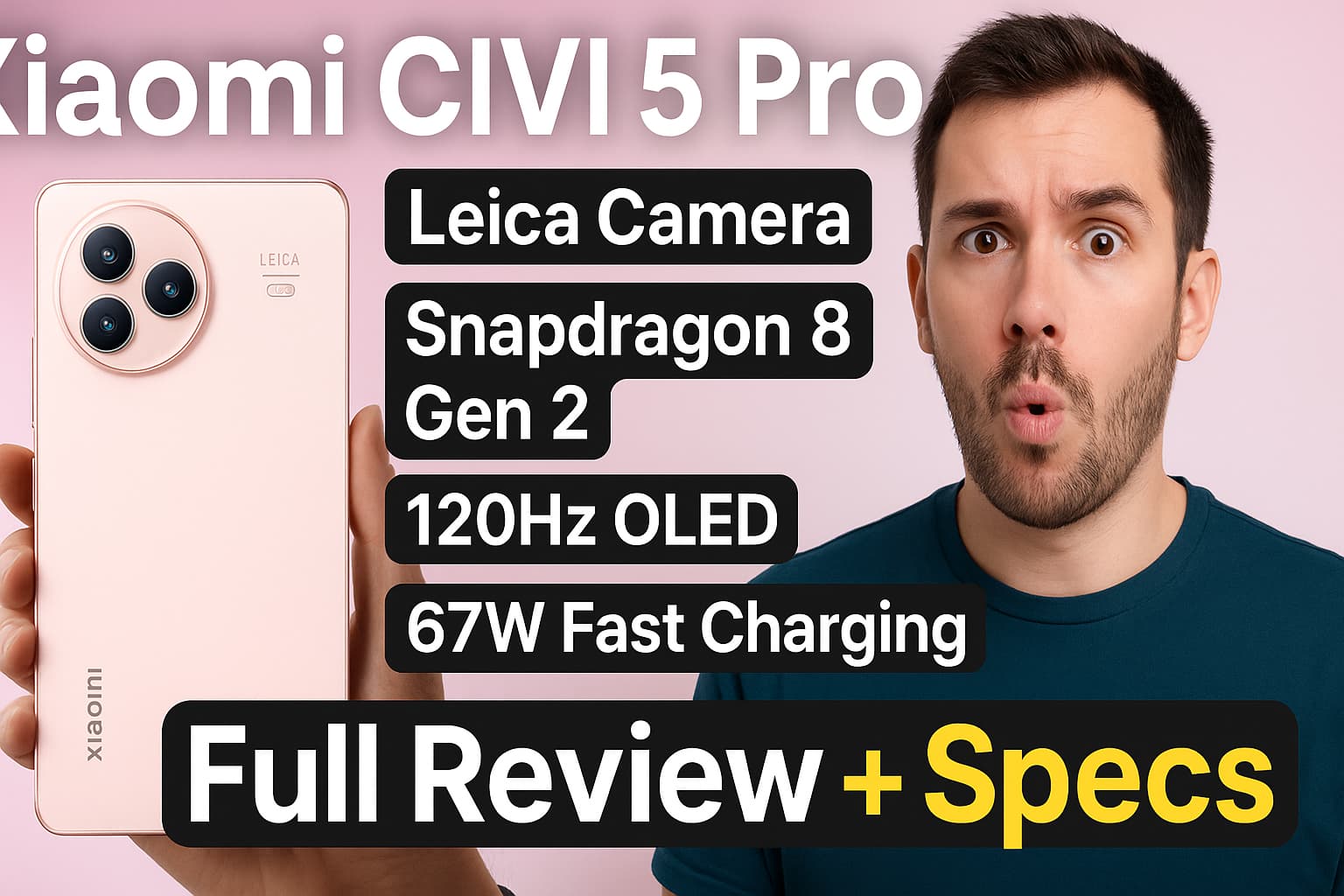 Xiaomi CIVI 5 Pro Review full Specification